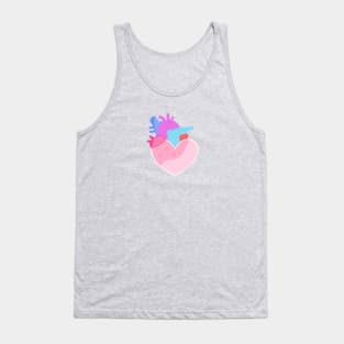 pink heart and arteries Tank Top